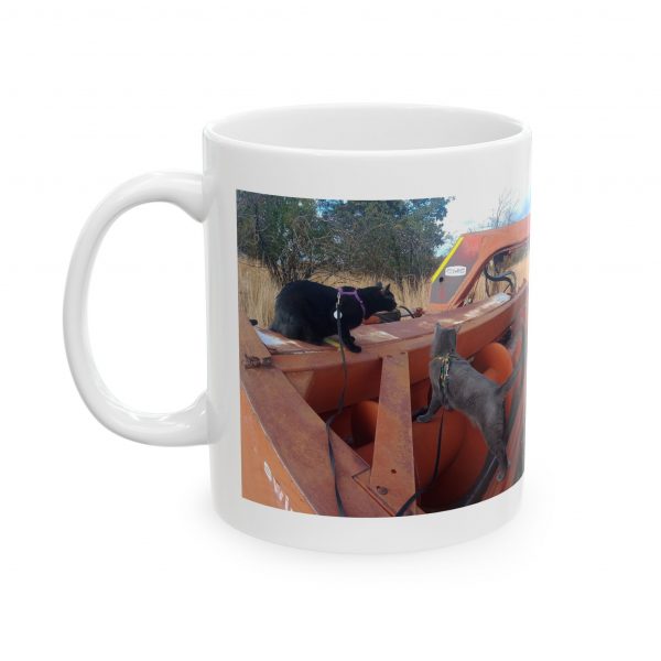 Tractor Cats on Swather 2025 Ceramic Mug 11oz or 15oz