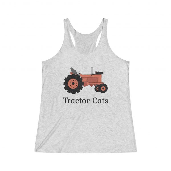 Tractor Cats Logo Women's Tri-Blend Racerback Tank Top