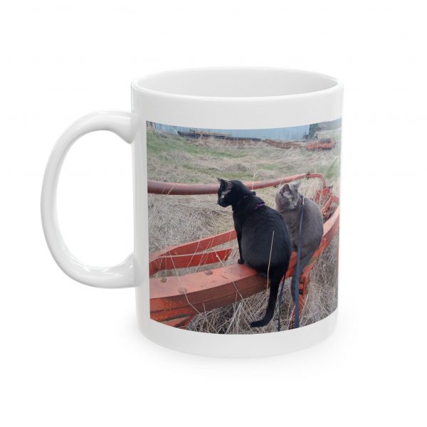 Tractor Cats on Bottom Plow 2025 Ceramic Mug 11oz or 15oz - Image 3