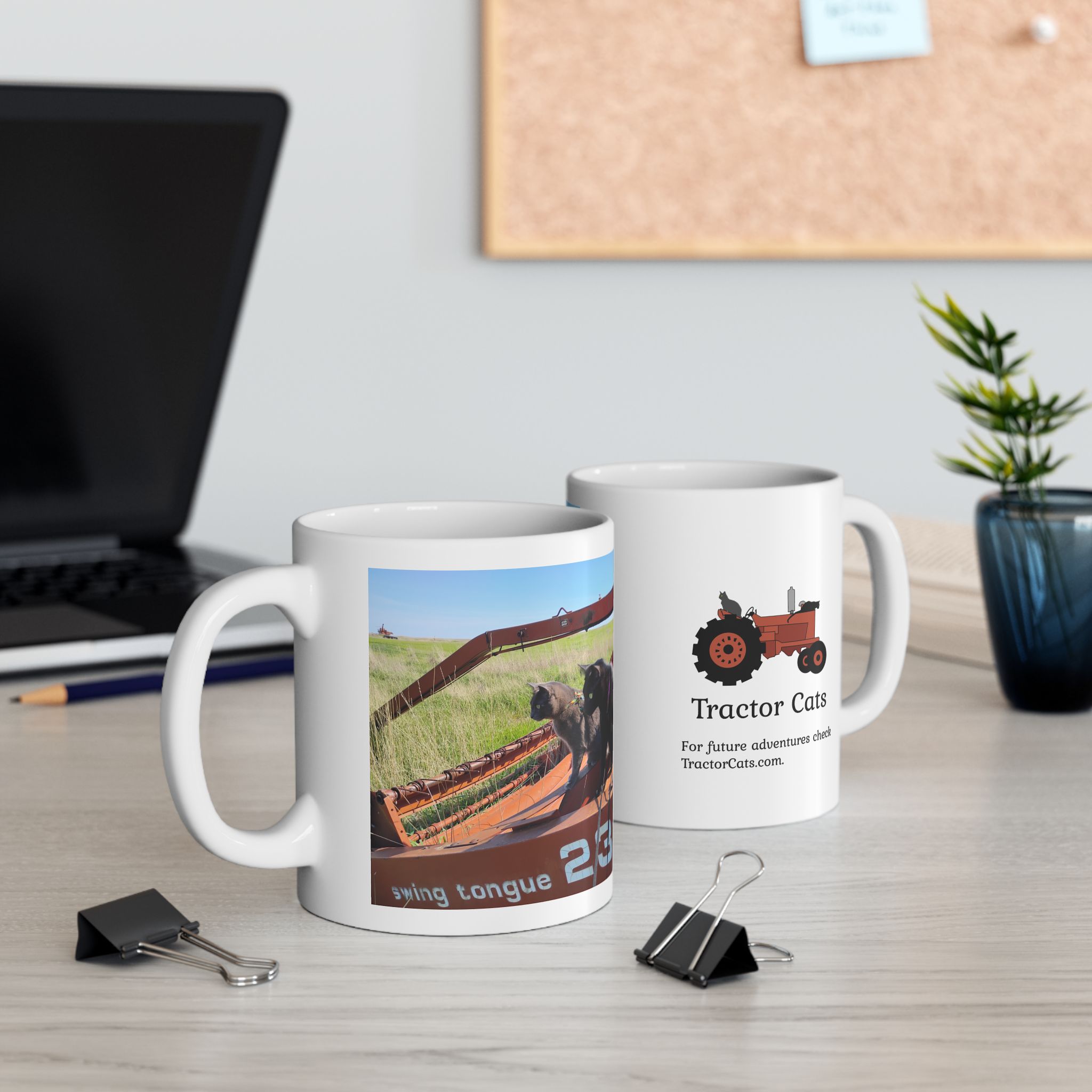 Tractor Cats on Swather 2026 Ceramic Mug 11oz or 15oz - Image 5